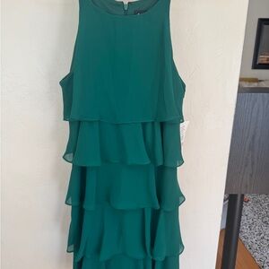 Macy's Green Layered Dress